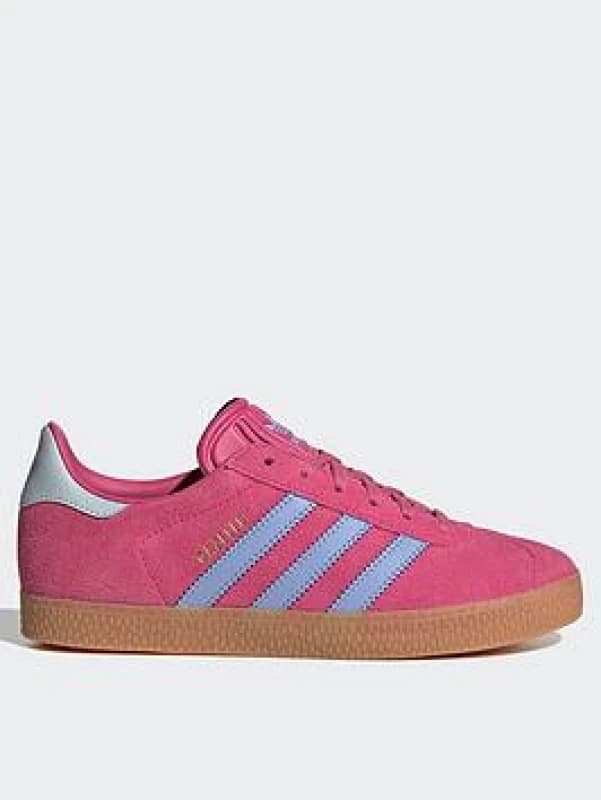 adidas Pink Multi Gazelle Girls Youth Trainers Pink Multi UK 4 (EU 36?)