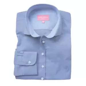 Brook Taverner Womens/Ladies Aspen Long Sleeve Oxford Shirt (16 UK) (Sky Blue)
