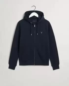 GANT Men Original Full-Zip Hoodie (L) Blue