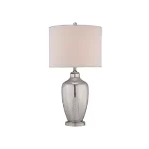 Elstead Nicolls - 1 Light Table Lamp Mercury Glass, E27