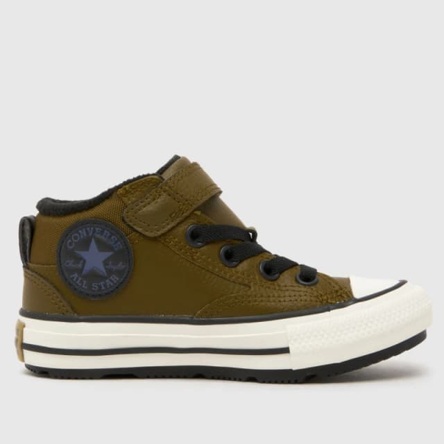 Converse Khaki All Star Malden Street Boys Junior Trainers Khaki UK 13 (EU 31½)