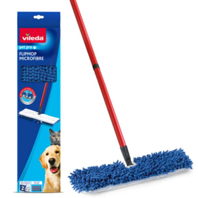 Vileda Vileda Pet Pro Flipmop Microfibre Flat Mop