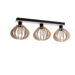Nicoleta Ceiling Spotlight Bar Black, 62cm, 3x E27