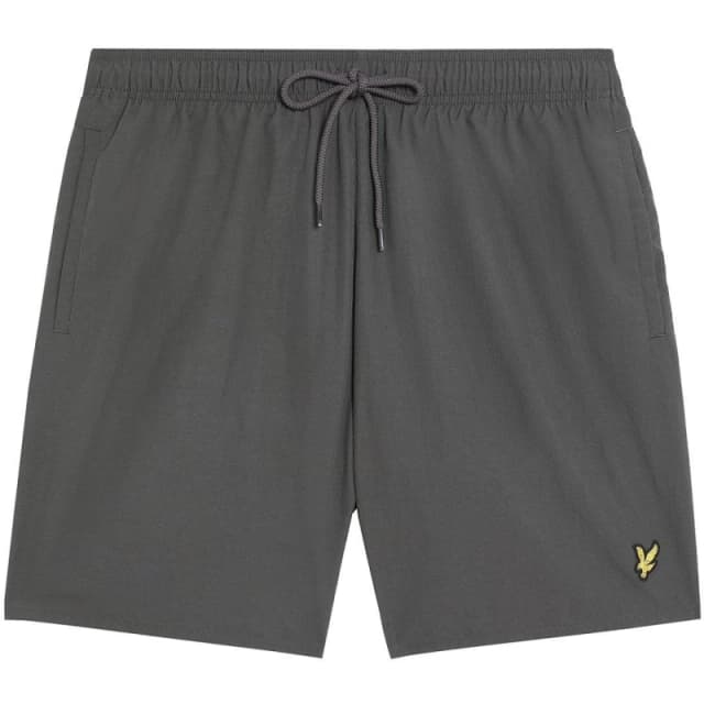 Lyle and Scott Mens Plain Swim Shorts Gunmetal male S