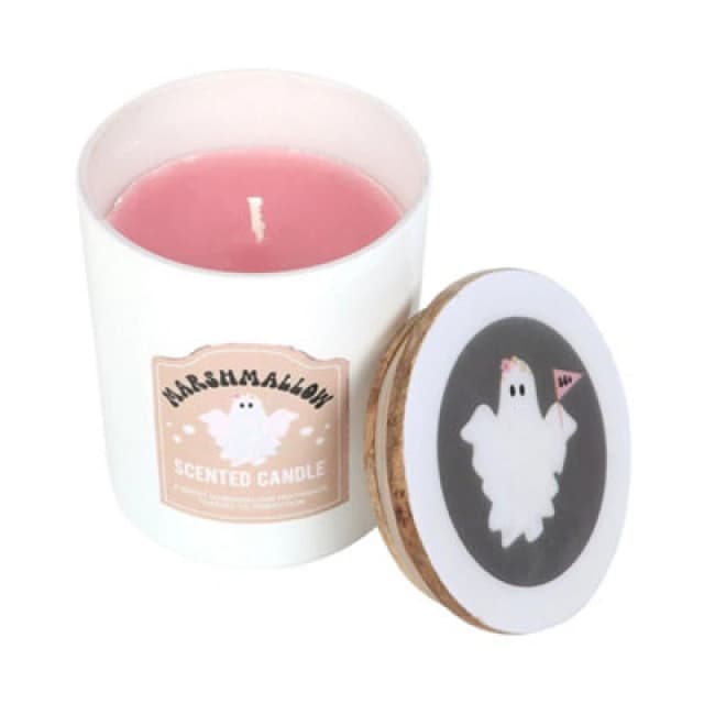 Something Different Something Different Ghost Toasted Marshmallow Scented Candle in Pink Pink One Size Unisex 5063806044956