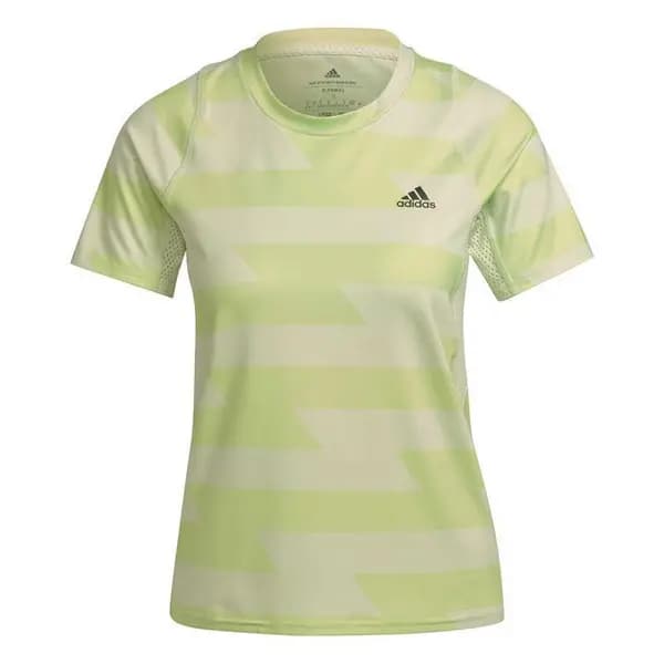 adidas Allover Print T-Shirt Womens - Green 2XS
