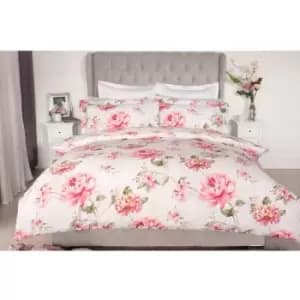Belledorm Saara Duvet Cover Set (King) (Blush) - Blush