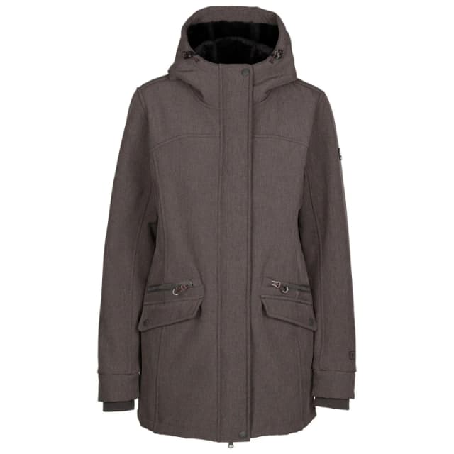 Trespass Anza TP75 Soft Shell Jacket Dark Grey female