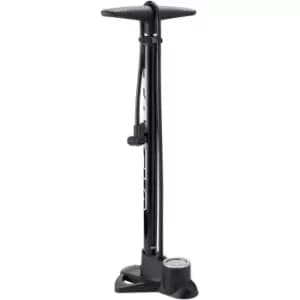 TRUFLO Easitrax 3 track pump with gauge - Black