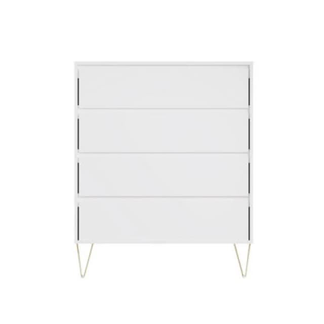 Timber Art Design Monaco 4 Drawer Chest In White