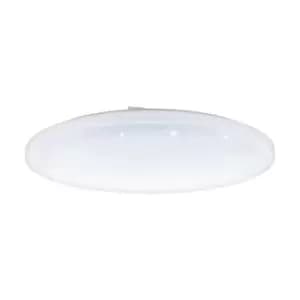 Wall Flush Ceiling Light White Shade White Plastic Crystal Effect Bulb LED 49.5W