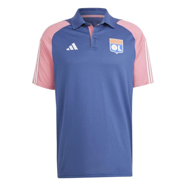 adidas Olympique Lyonnais Tiro 23 Training Polo Shirt Adults - Blue Blue S