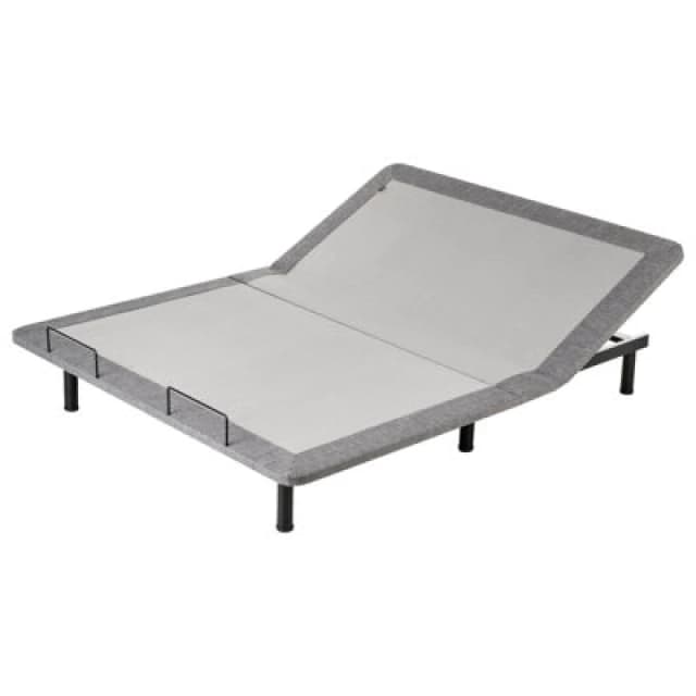 Beliani Electric Adjustable Bed Base Brunoy 160 X 200 Cm (Eu King Size) Grey