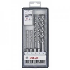 Carbide metal Hammer drill bit set 5 Piece Bosch Accessories 2608585073 SDS-Plus 1 Set
