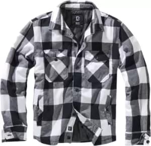 Brandit Lumber Jacket, black-white, Size S, black-white, Size S