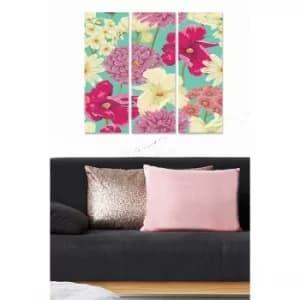 MDF30516123 Multicolor Decorative MDF Painting (3 Pieces)