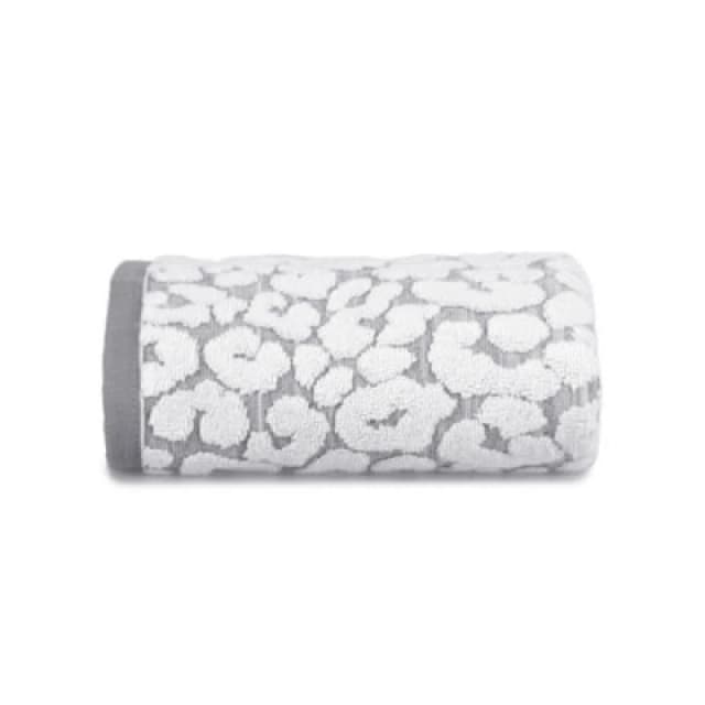 Allure Bath Fashions Luxury Jacquard Leopard Hand Towel - Monochrome