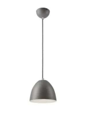 Livia Dome Pendant Ceiling Lights Silver, 1x E27