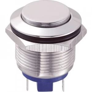 TRU COMPONENTS GQ19H 10JS Tamper proof pushbutton 48 Vdc 2 A 1 x OffOn IP65 momentary