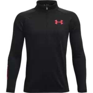 Under Armour Tech BL Half Zip Top Junior - Black