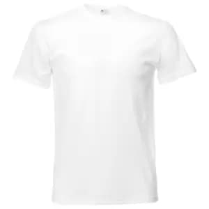 Mens Short Sleeve Casual T-Shirt (Large) (Snow)