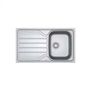Franke Flash Stainless Steel Rectangular 1 Bowl Kitchen Sink (W)500mm