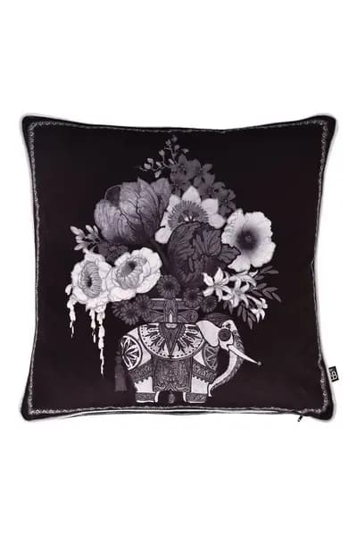 'Generou Elephant' Luxe Velvet Filled Cushion