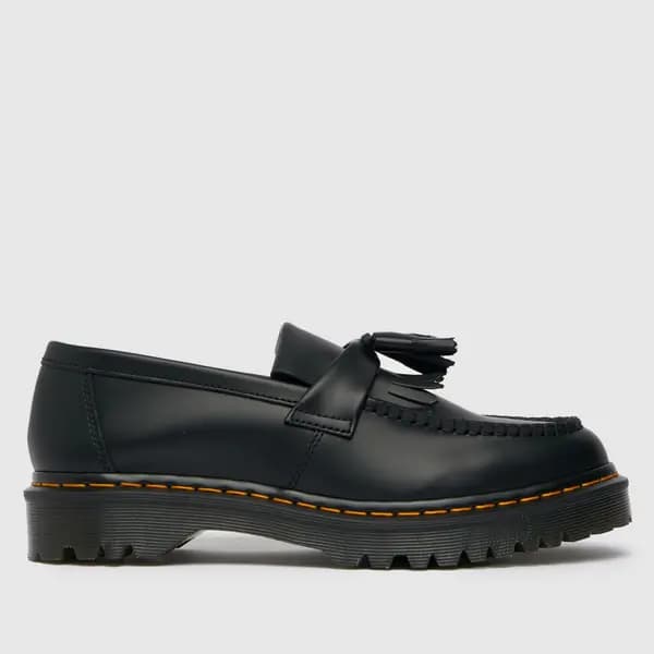 Dr Martens Black Adrian Bex Smooth Leather Tassel Loafers Black Female 8 187586UK
