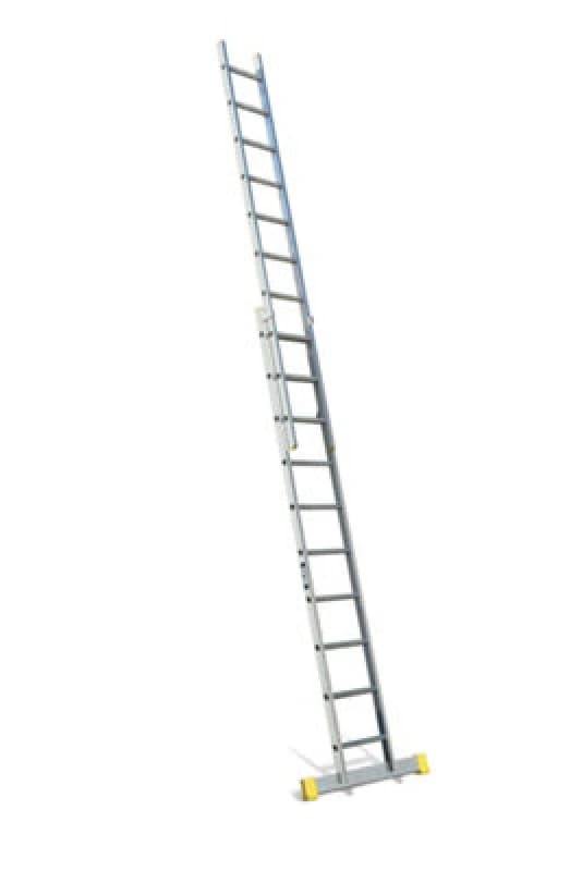 Lyte En131-2 Professional 2 Section Extension Ladder 2X10 Rung, Silver NELT230