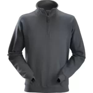 Snickers 2818 1/2-Zip Mens Sweatshirt Grey 3XL