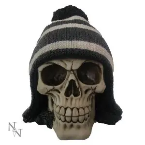 Bobble Black and White Skull