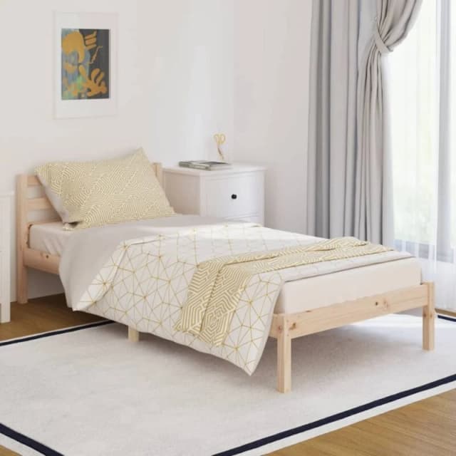 VIDAXL Vidaxl - Bed Frame without Mattress Solid Wood Pine 90x200cm 8720286877432