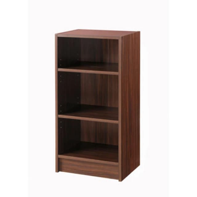 Essentials Small Narrow 3 Tier Bookcase - Walnut, Brown TAD103