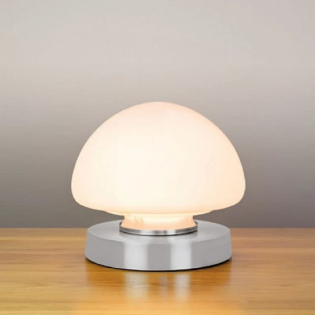 Anika Opal Dome Table Lamp Chrome