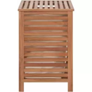 Premier Housewares Walnut Wood Laundry Hamper