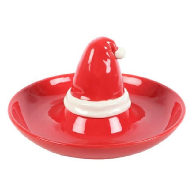 Something Different Something Different Chip And Dip Santa Hat Dish in Red Red One Size Unisex 5063574411530