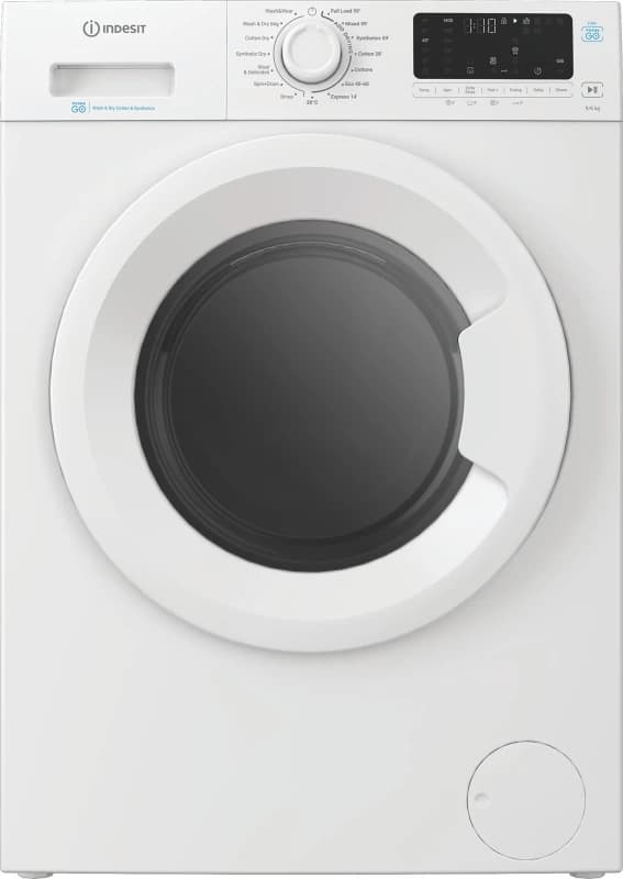 Indesit IDP9646PUSH Washer Dryer in White 1400 Spin 9KG 6kg D Rated Pu