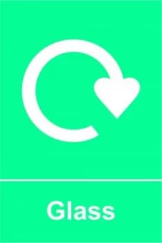 Spectrum Recycling Sign - Glass RPVC