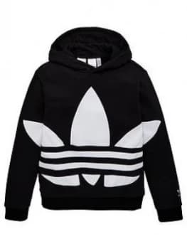 Adidas Originals Big Trefoil Hoodie - Black