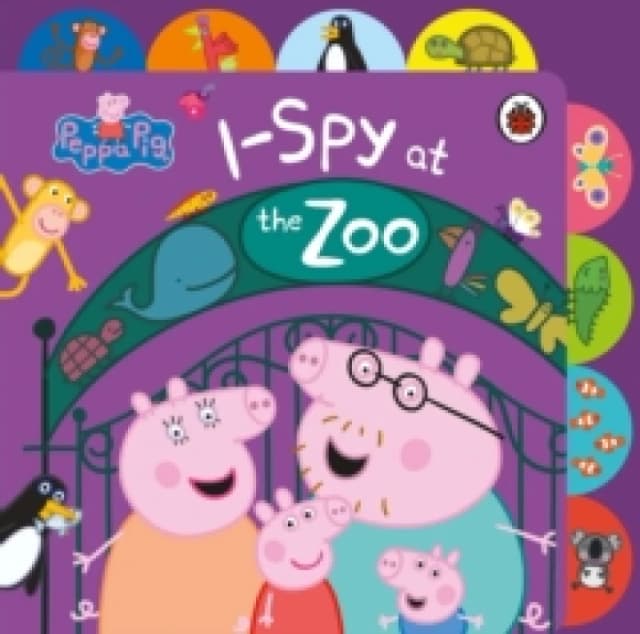 Peppa Pig: I Spy at the Zoo : Tabbed Board Book Board book