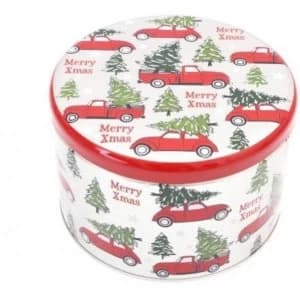 Festive Car Round Storage Box 18cm