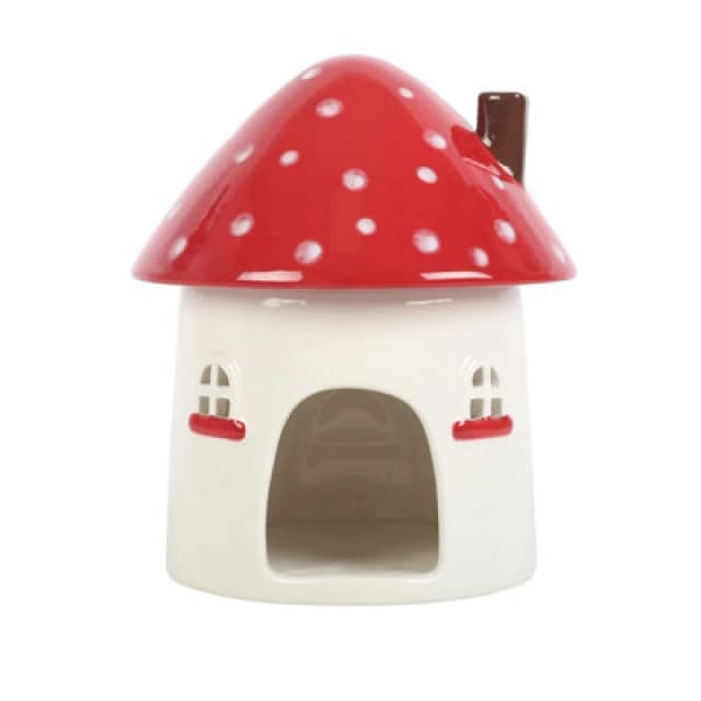 Something Different Something Different Mushroom Oil Burner in Light Red Light Red One Size Unisex 5063574198394
