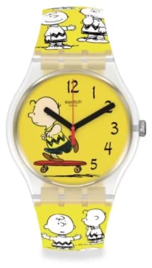 Swatch POW WOW Swatch x Peanuts Charlie Brown SO29Z101 Watch