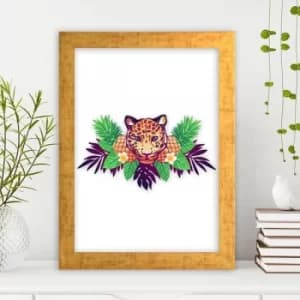 AC3906320651 Multicolor Decorative Framed MDF Painting