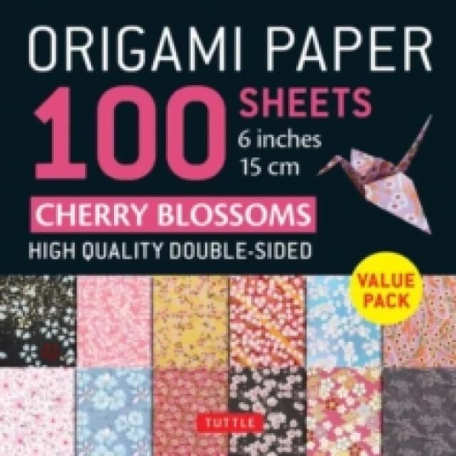 Origami Paper 100 Sheets Cherry Blossoms 6 (15 cm). Notebook / blank book. By Tuttle Studio" Books