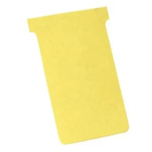 Nobo A110 T Cards Size 4 Yellow Pack of 100 T Cards 32938926