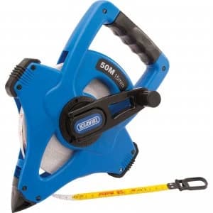 Draper Fibreglass Surveyors Tape Measure Imperial & Metric 330ft / 100m 15mm