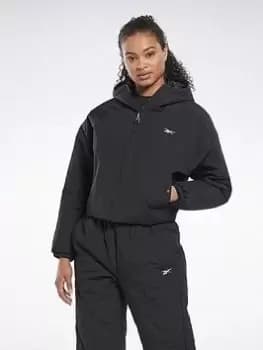 Reebok Thermowarm+graphene Zip-up Jacket, Black, Size S, Women