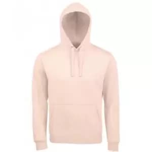 SOLS Unisex Adults Spencer Hooded Sweatshirt (L) (Creamy Pink)
