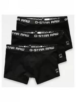 G-Star RAW Three Pack Boxer Short, Black, Size L, Men
